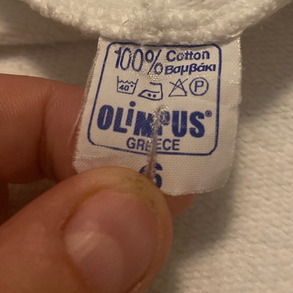 little boys olimpus santorini greece zip up hoodie size 6 100% cotton - Picture 4 of 4